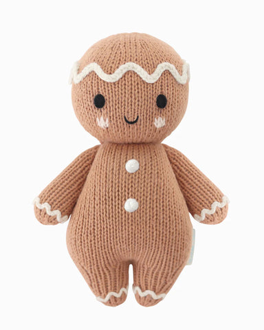 Baby Gingerbread Stuffed Animal W/White Icing