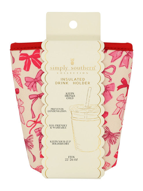 Insulated Drink Sleeve-Bows