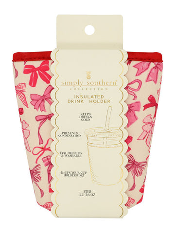 Insulated Drink Sleeve-Bows