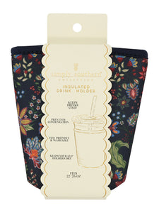 Insulated Drink Sleeve-Flower