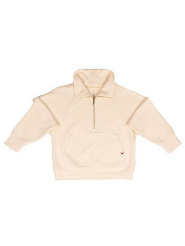 1/2 Zip Loungewear Top-Ivory