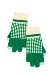 Hadley Touch Screen Gloves-Green/White