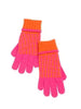 Hadley Touch Screen Gloves-Pink/Orange