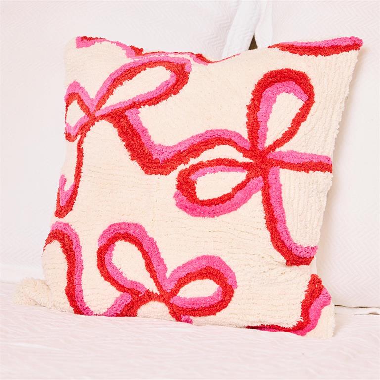 Square Pillows Whimsical Bows