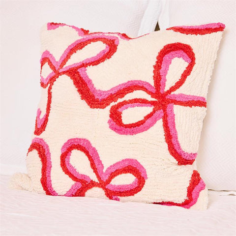 Square Pillows Whimsical Bows