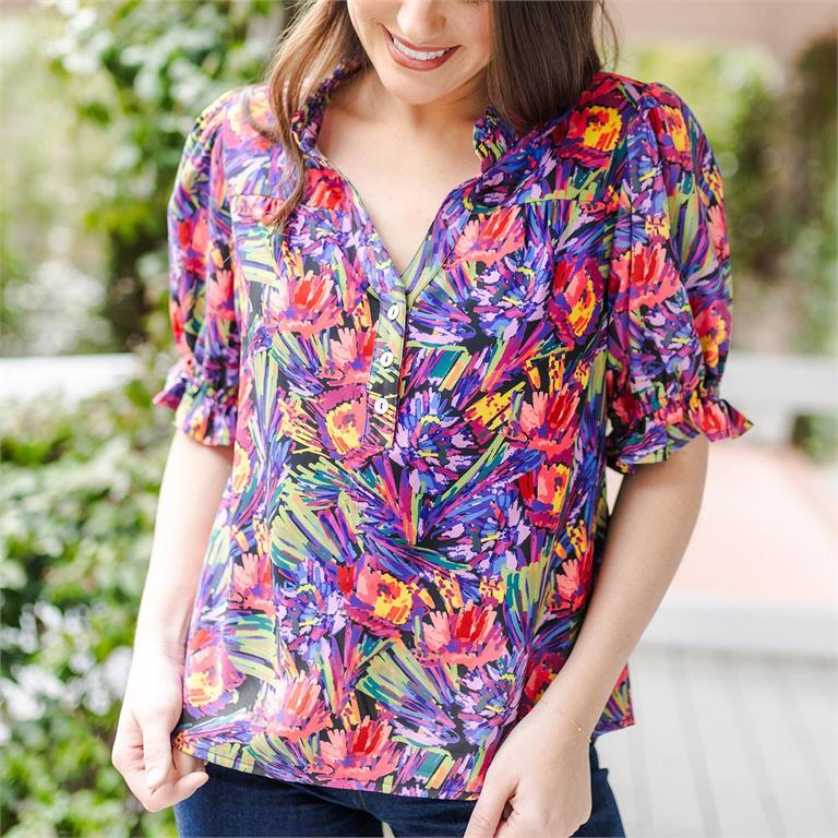 Marlowe Wanderlust Top-Multi