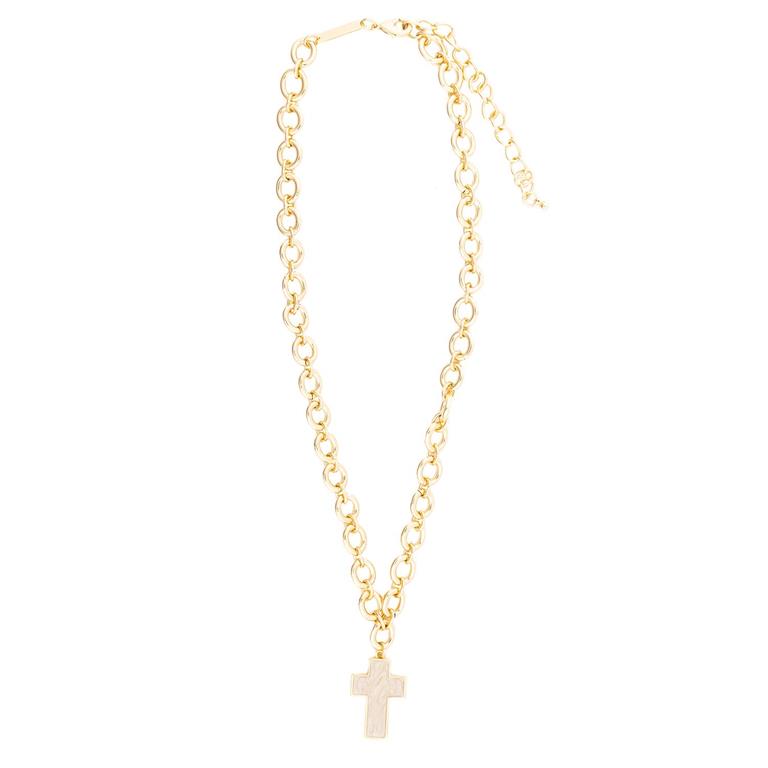 Hartford Cross Necklace-Gold