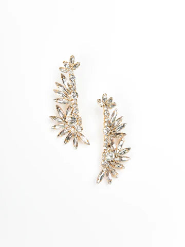 Lucia Diamond Chandelier Earrings-Gold