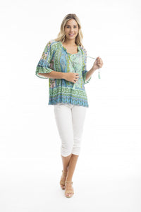 Boho Tunic Top-Green
