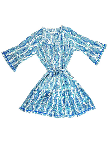 Alcee Plaza de Espana Dress-Blue/White