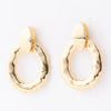 Fallon Door Knocker Hoops-Gold