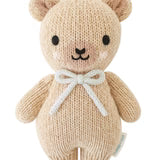 Baby Honey Bear Stuffed Animal W/Robin's Egg Blue Bow