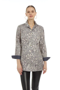 Elizabeth Blouse-Charcoal