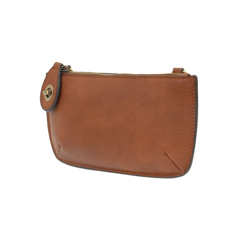 Mini Crossbody Wristlet Clutch-Dark Maple