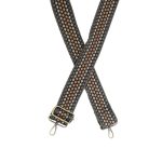 2" Dotted Stripe Guitar Stripe-Charcoal