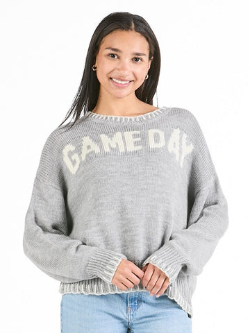 Gameday Sweater-Grey