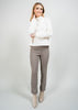 Solid Sherpa Mockneck Sweater-Ivory