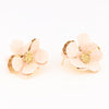 Bowie Floral Earrings-Pink