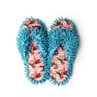 Aunt Dolores Ready To Flamingle House Slippers-Turquoise