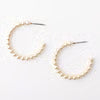 Alora Beaded Hoops-Gold