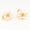 Bowie Floral Earring-Ivory