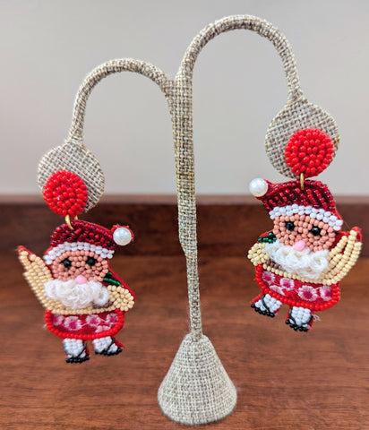 Santa Claus Christmas Earrings