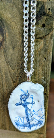 Anchor Oyster Necklace