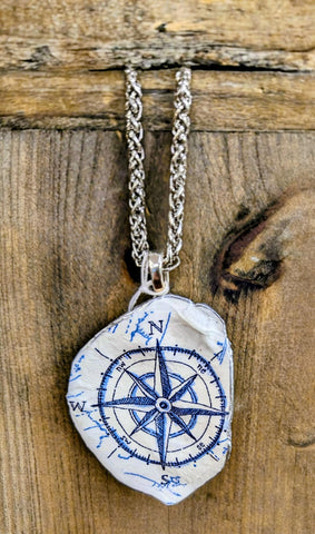 Compass Oyster Necklace