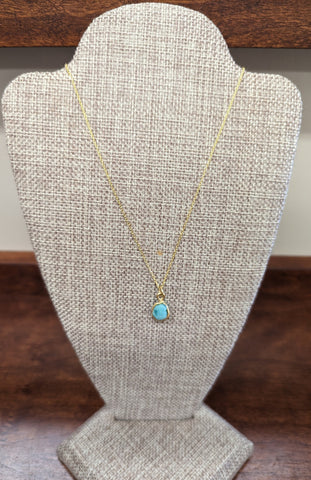 Turquoise Stud Necklace