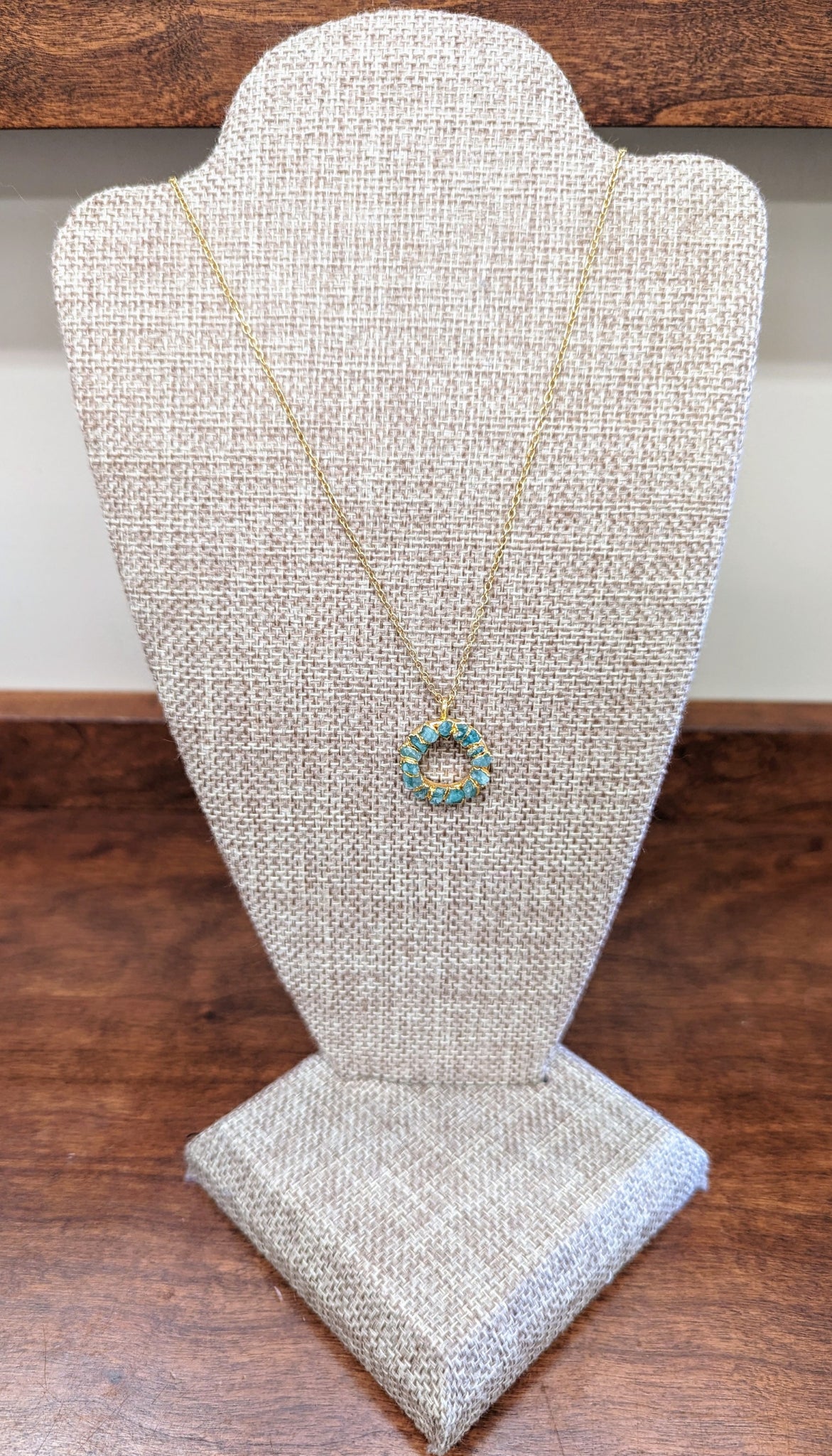 Turquoise Circle Necklace