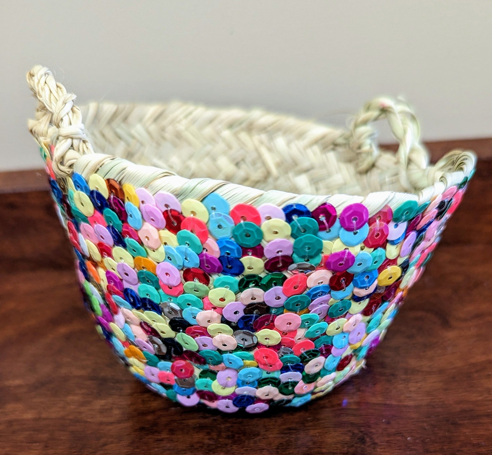 Small Sequins Basket-Multi