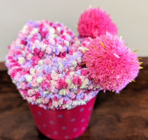 Cozy Cupcake Socks-Fuchsia