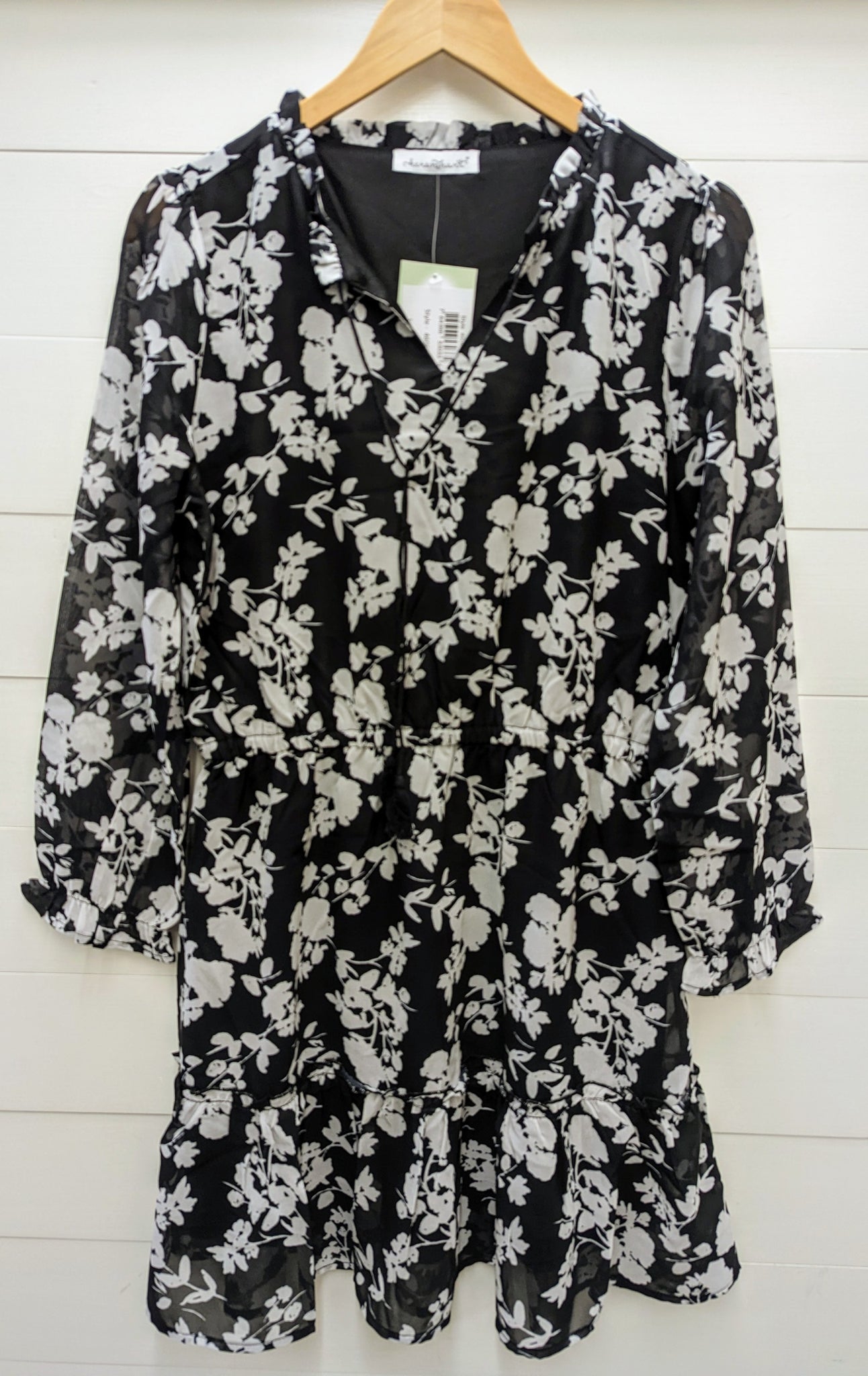 Floral Dress-Black