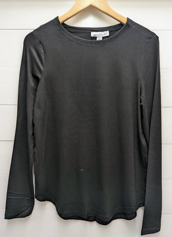 L/S Crew Neck T-Shirt-Black