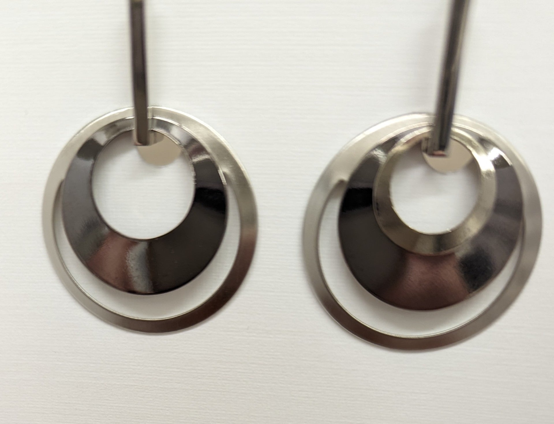 Silver Circle Earrings