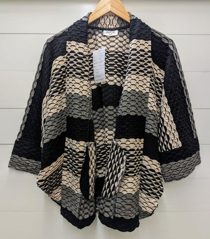 Cardigan Zig Zag Top-Birch