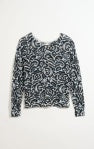 Tossed Paisley Sweater-Indigo