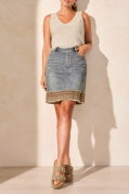Audrey Pull On Embroidered Skort W/Pockets