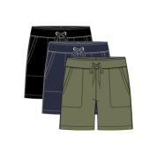 Pull On Short W/Drawcord-Black