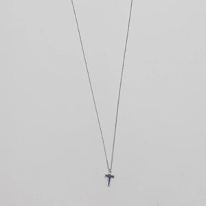 Morgan Cross Necklace-Silver