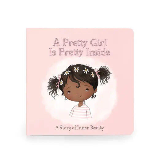 A Pretty Girl Board Book-Black Hair
