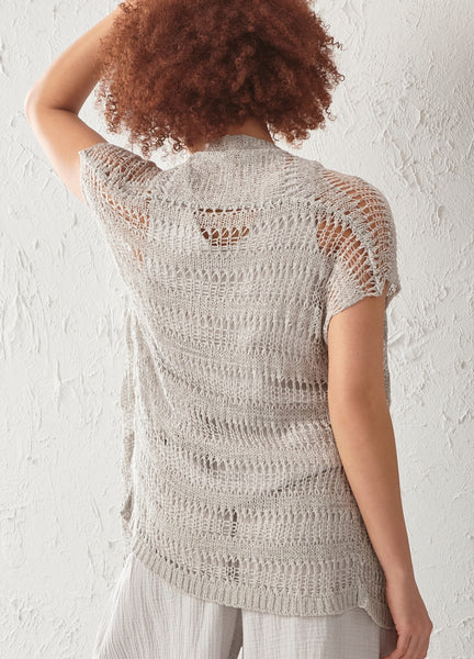 Crochet Grey Vest