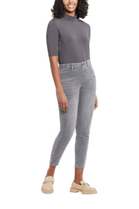 Audrey Fit Ankle Jegging-Grey Stone